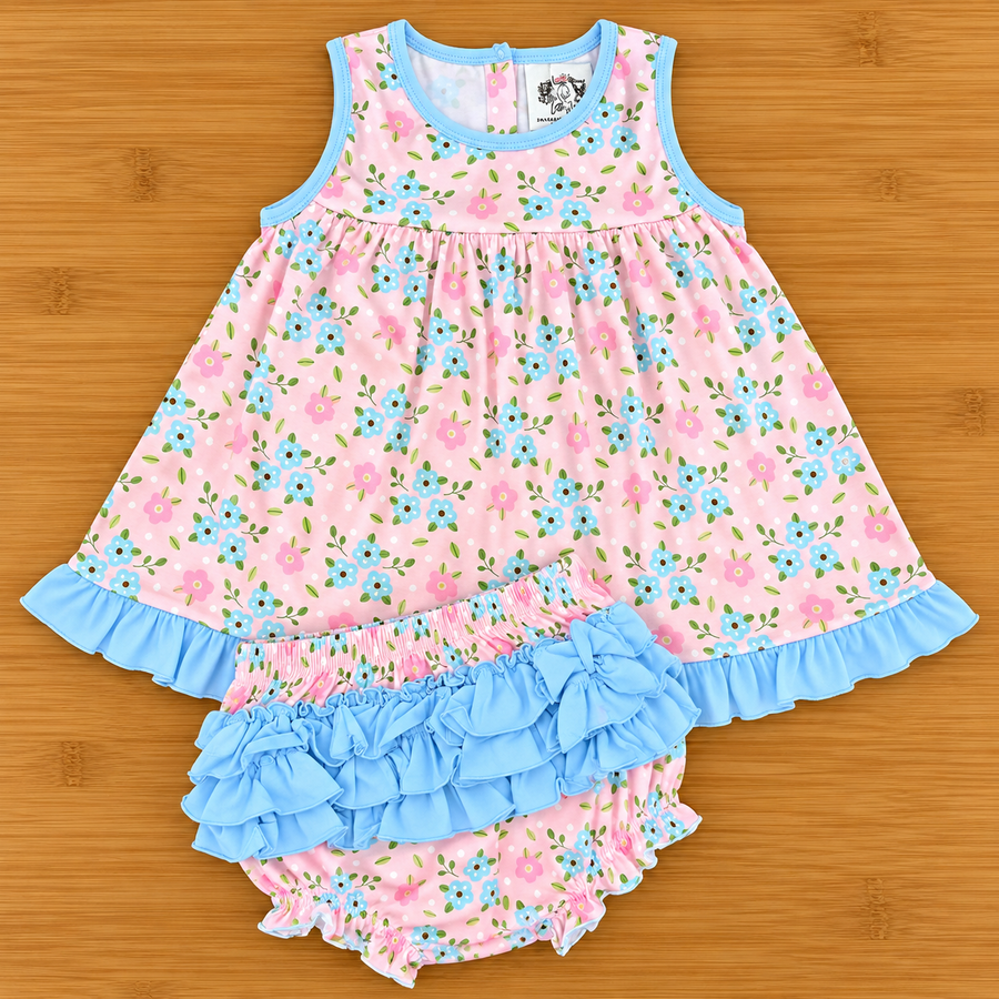 Bluebell Blossoms Ruffle Bubble Set (RTS)