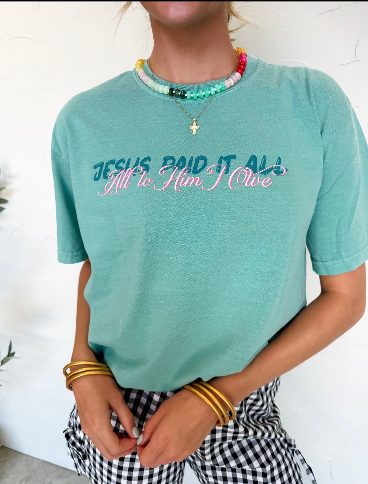 PO39: Women's Jesus Paid It All Tee (ETA Mid October)