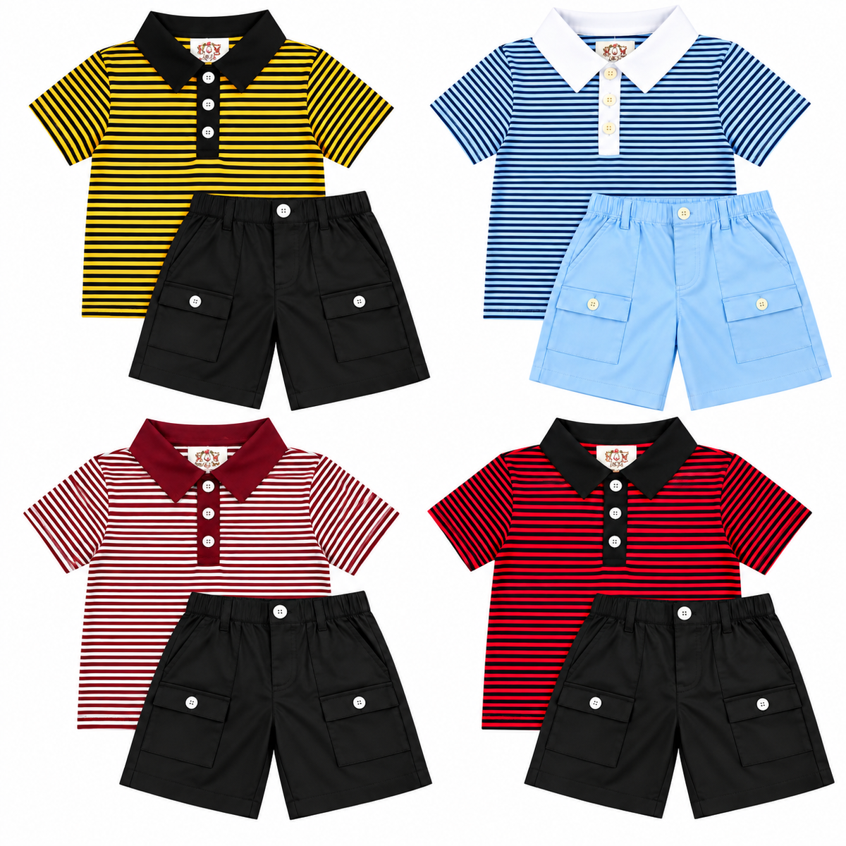 Striped Polo Set (RTS)