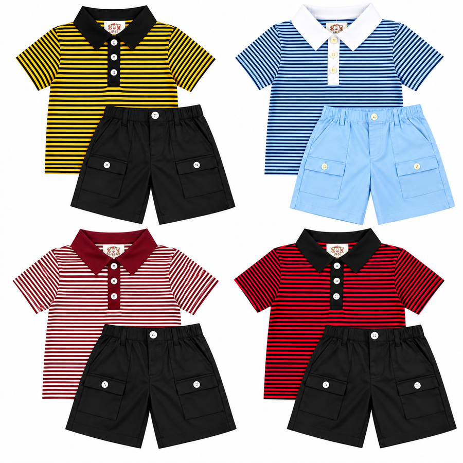 Striped Polo Set (RTS)