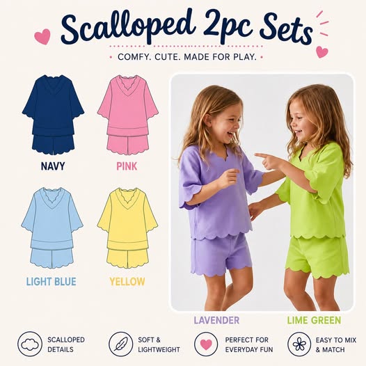 Scalloped 2pc Sets (RTS)