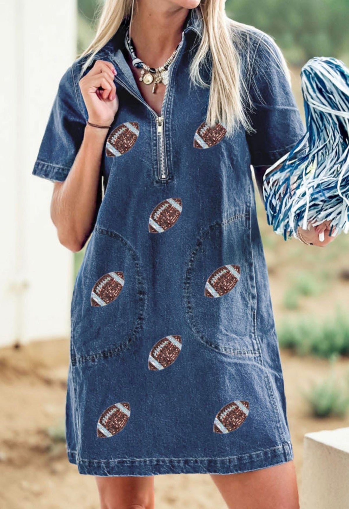 RTS Sequin Football Dress