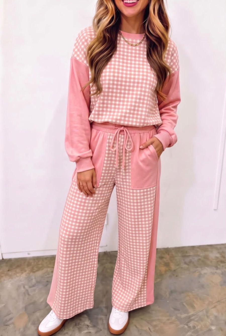Women’s Pink Gingham Set (RTS)