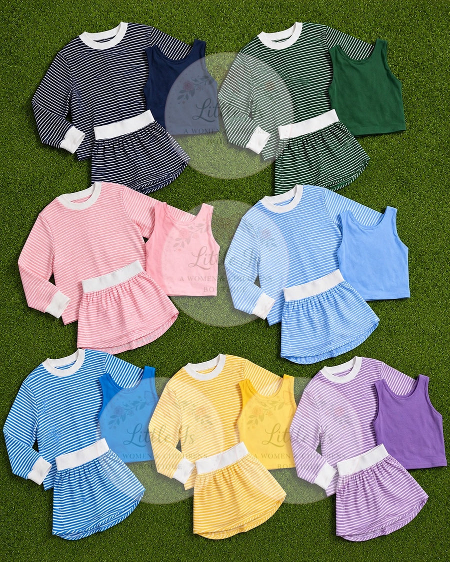 PO34: 3pc Striped Athletic Sets (ETA November)