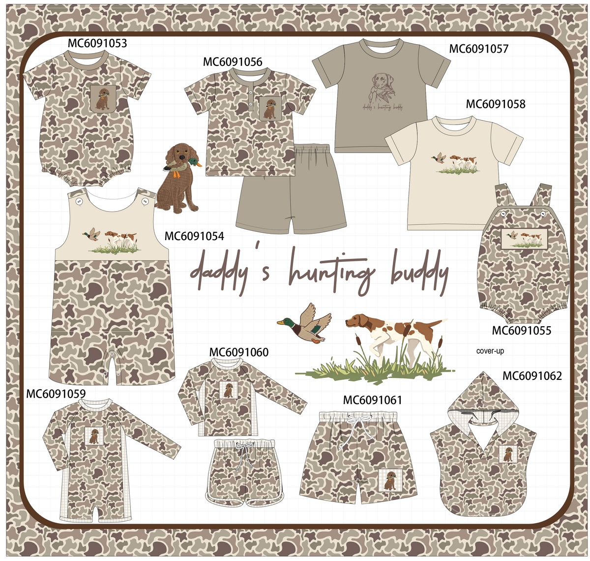 PO37: Camouflage Hunting Embroidery Collection (ETA March)