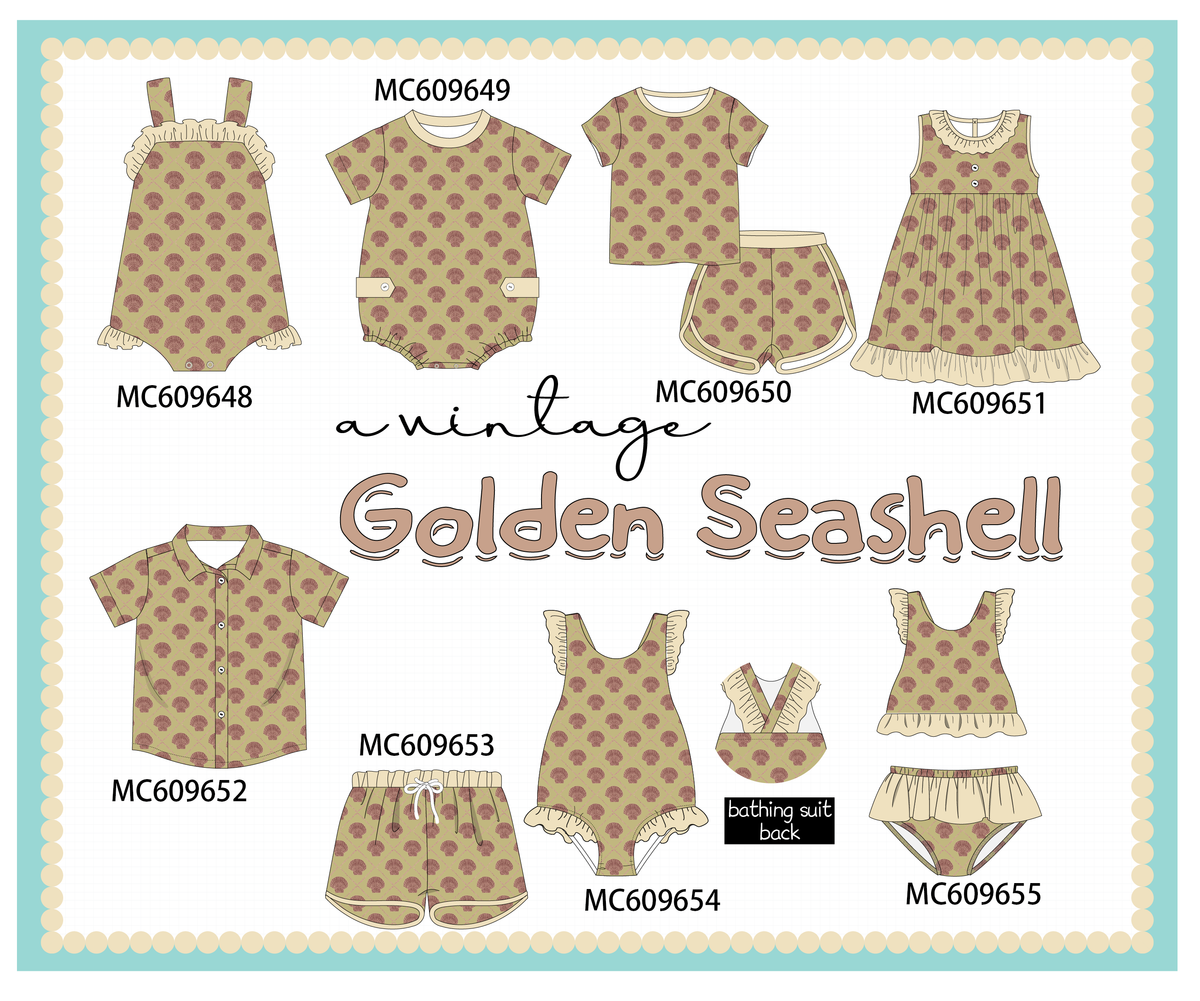 PO37: Golden Seashell Print Collection (ETA March)