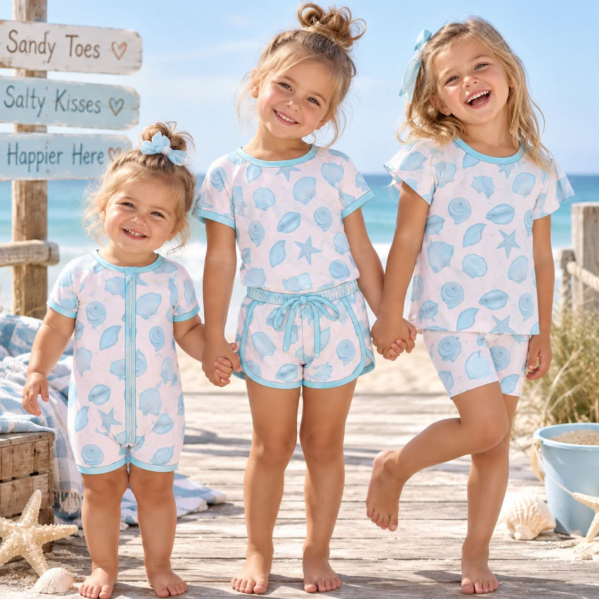 PO37: Pink&Blue Shell Bamboo Collection (ETA March)