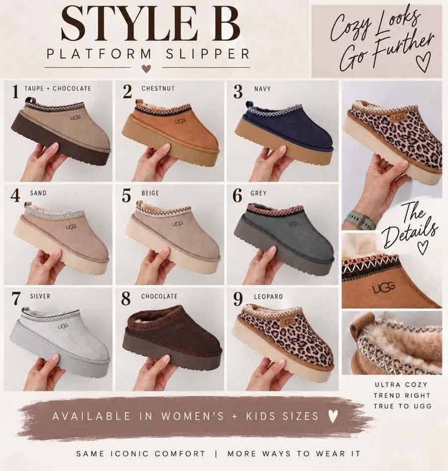 Fall Slipper PO - Style B (ETA DEC)