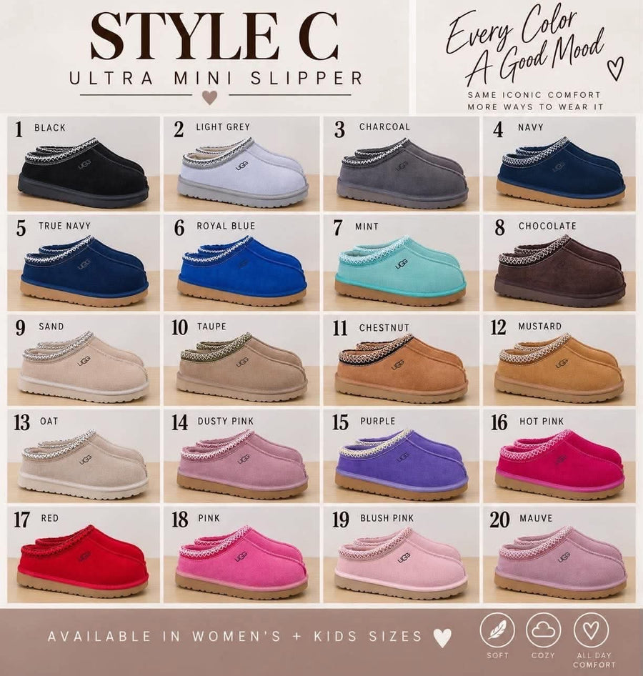 Fall Slipper PO - Style C (ETA DEC)