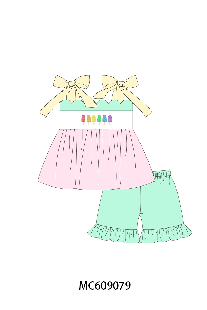 PO36.5 Pink Popsicle Embroidery Scalloped Collection (ETA March)