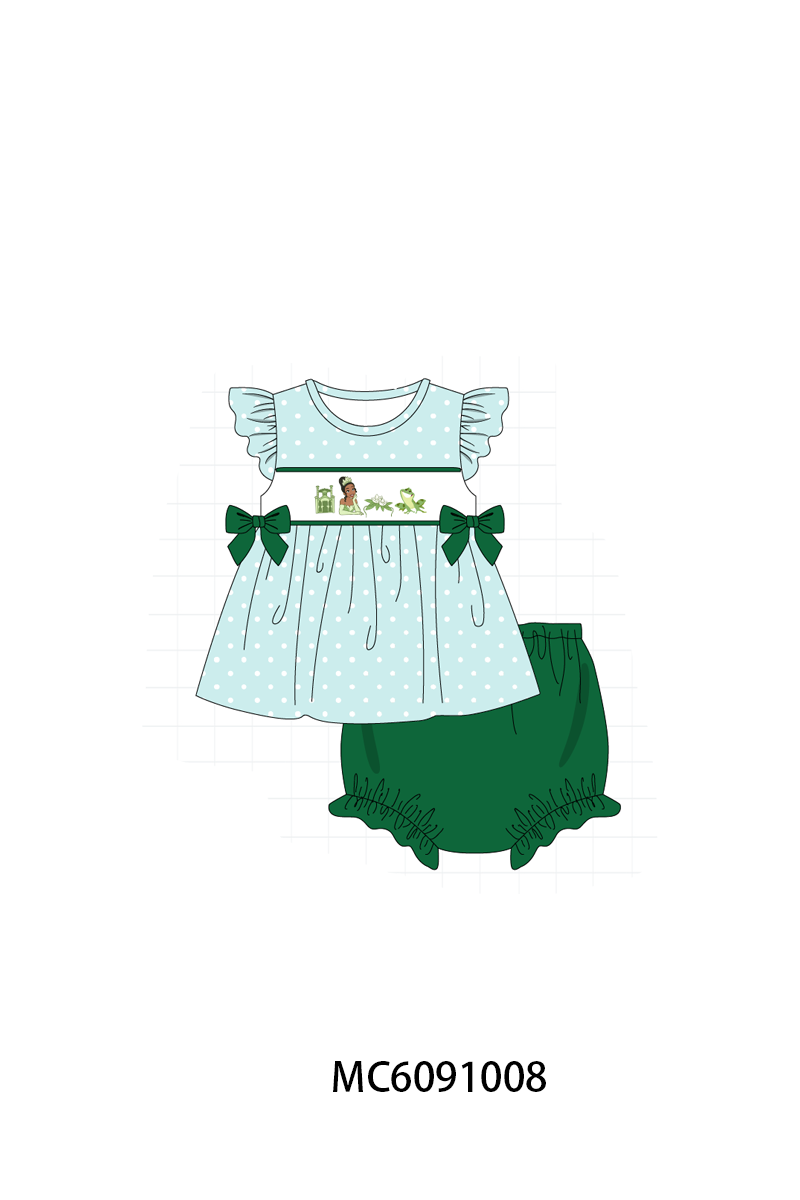 PO37: Green Princess Tiana Embroidery Collection (ETA March)