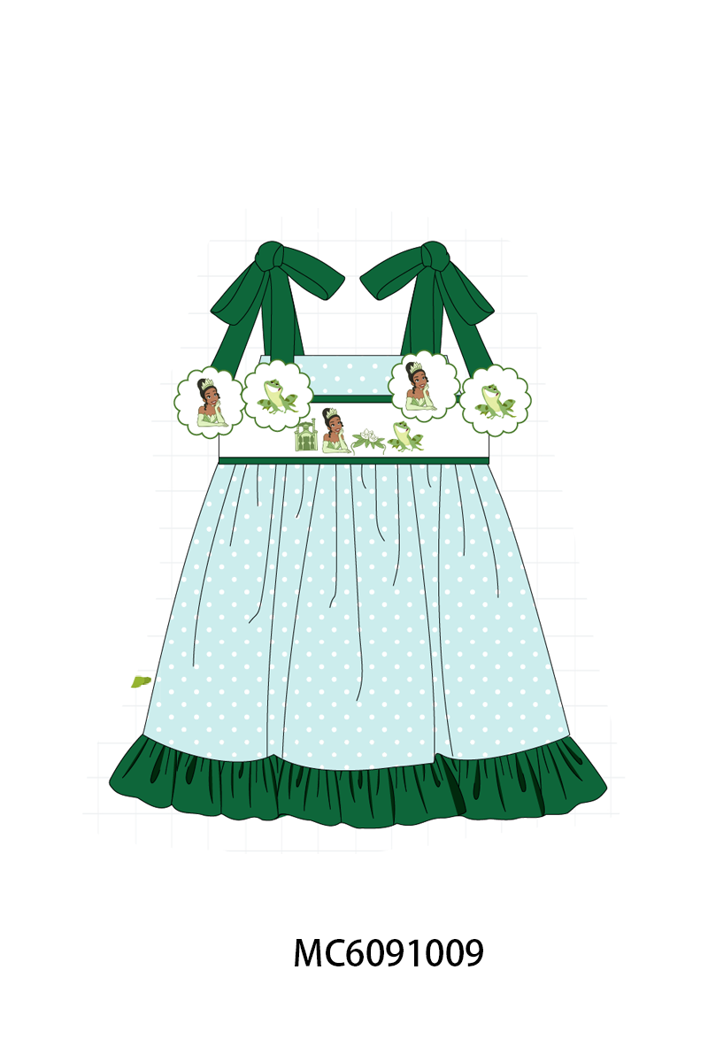 PO37: Green Princess Tiana Embroidery Collection (ETA March)