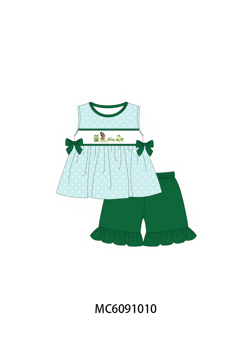 PO37: Green Princess Tiana Embroidery Collection (ETA March)