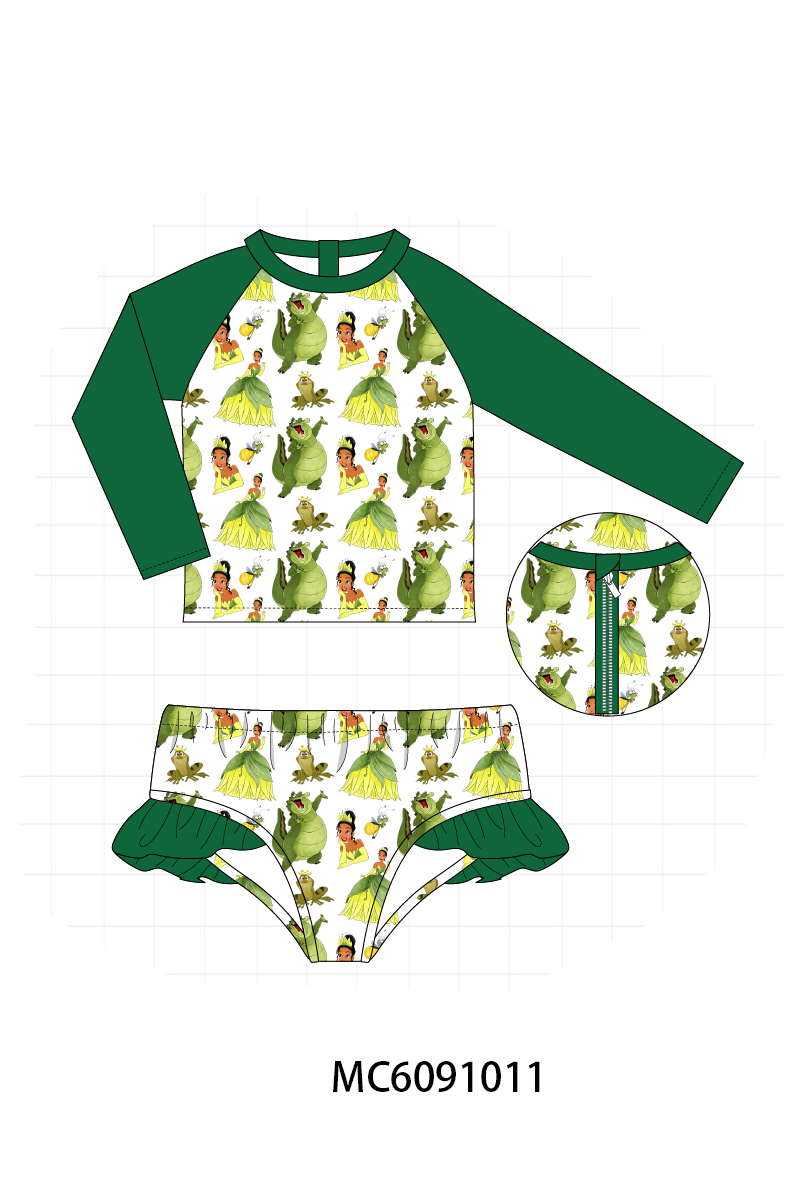 PO37: Green Princess Tiana Embroidery Collection (ETA March)