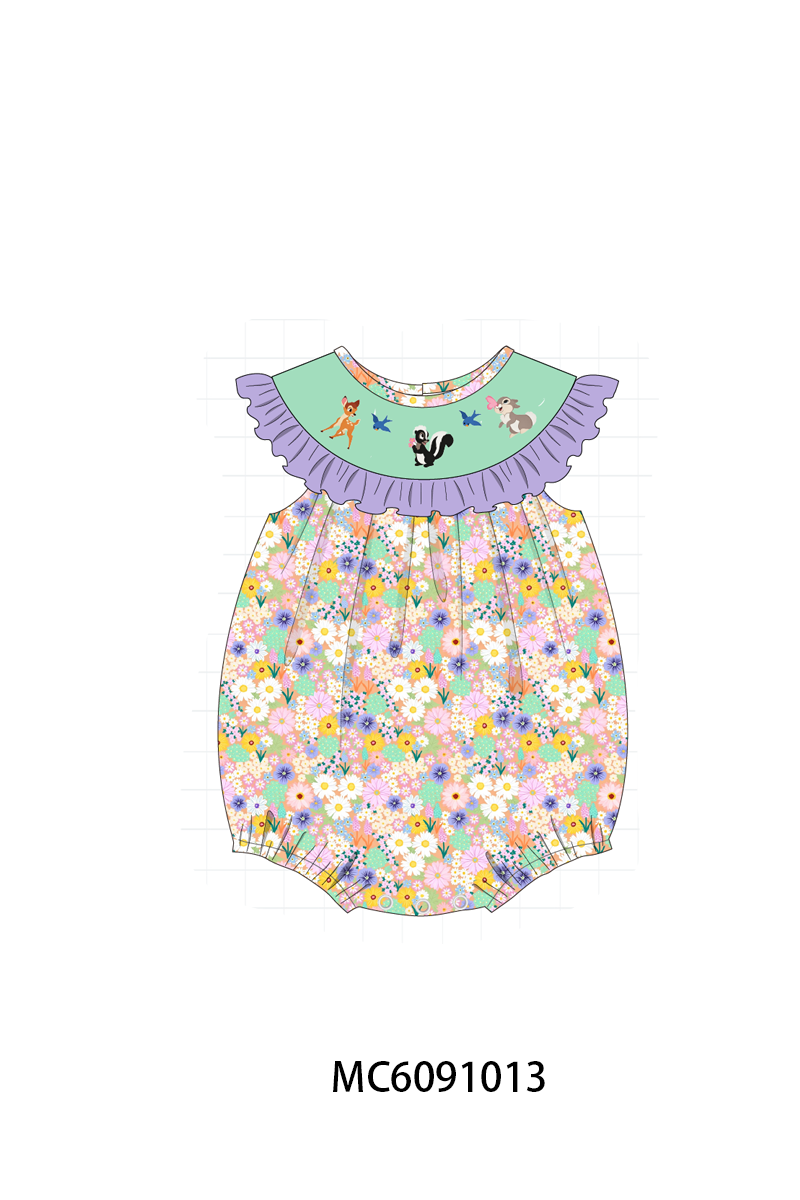 PO37: Purple Bambi Deer Embroidery Collection (ETA March)