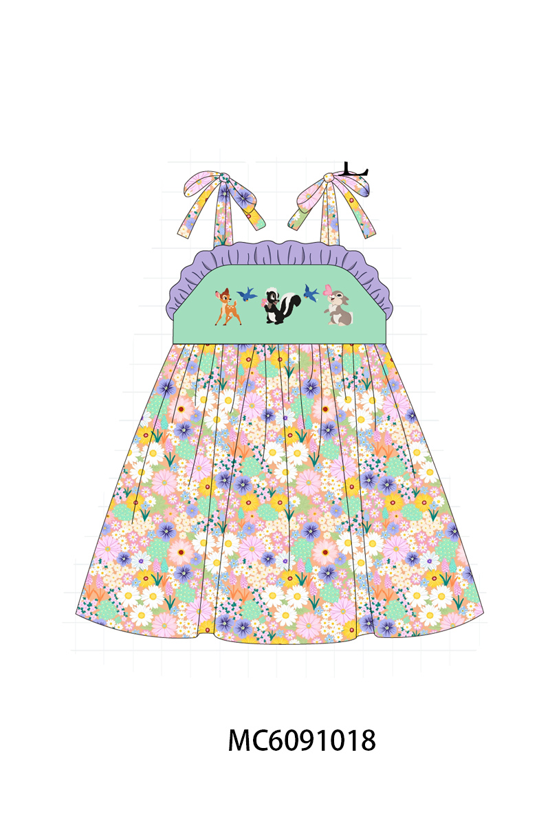 PO37: Purple Bambi Deer Embroidery Collection (ETA March)