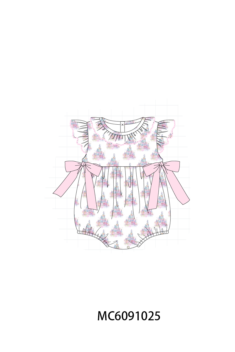 PO37: Pink Castle Print Ruffle Collection (ETA March)