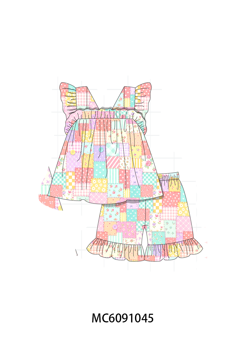 PO37: Multicolored Patchwork Ruffle Collection 1 (ETA March)
