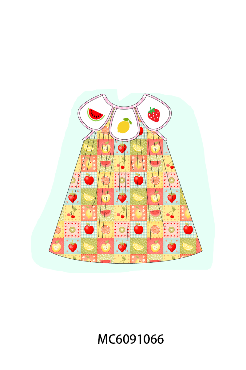 PO37: Fruits Embroidery Checkered Collection (ETA March)