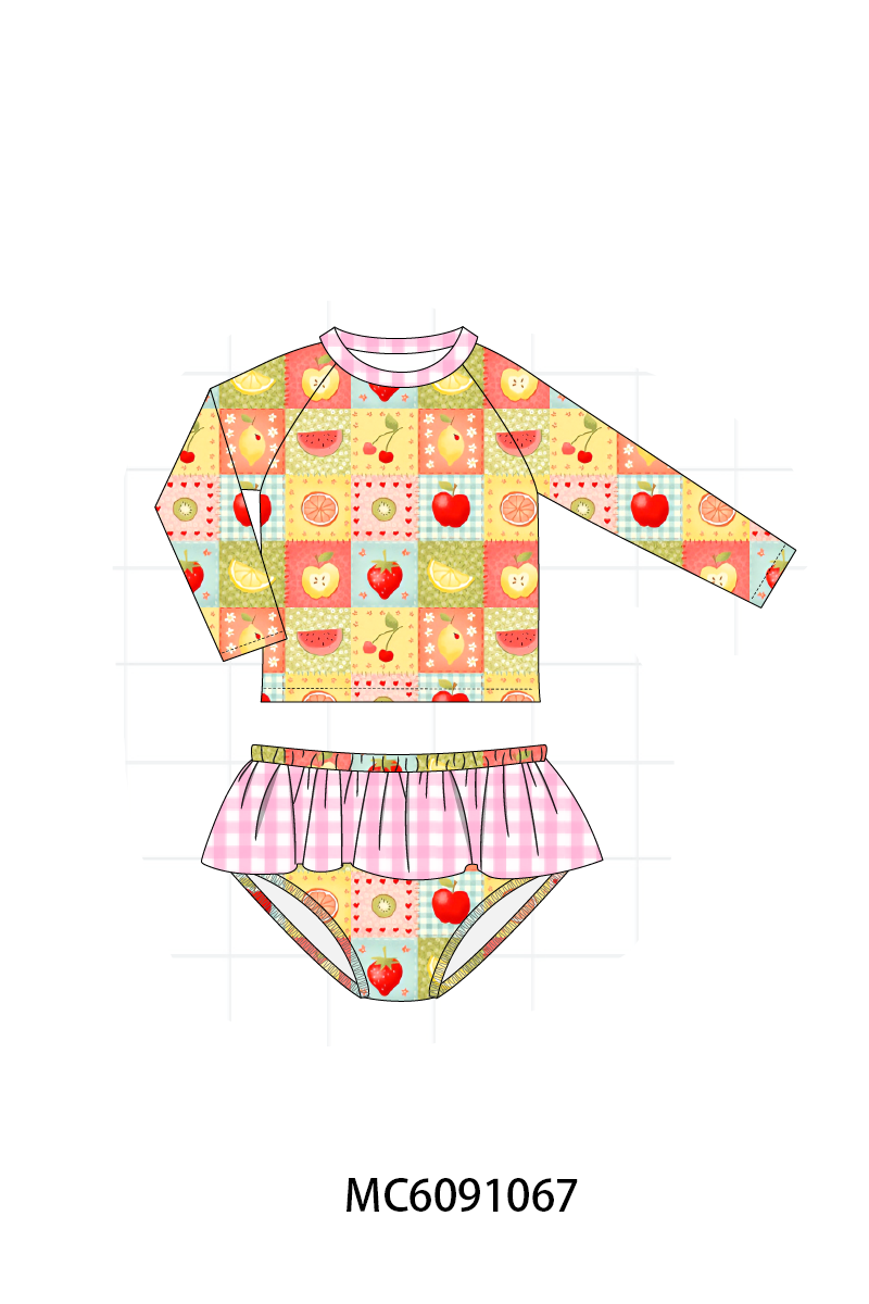 PO37: Fruits Embroidery Checkered Collection (ETA March)