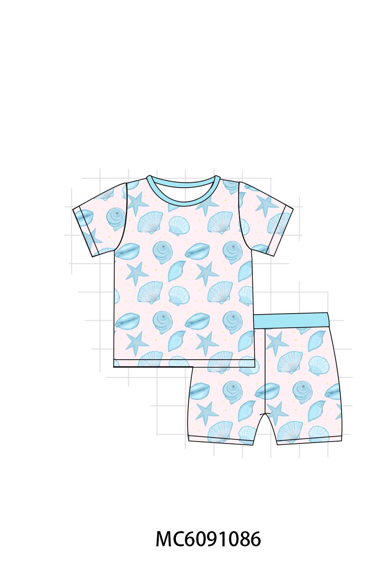 PO37: Pink&Blue Shell Bamboo Collection (ETA March)