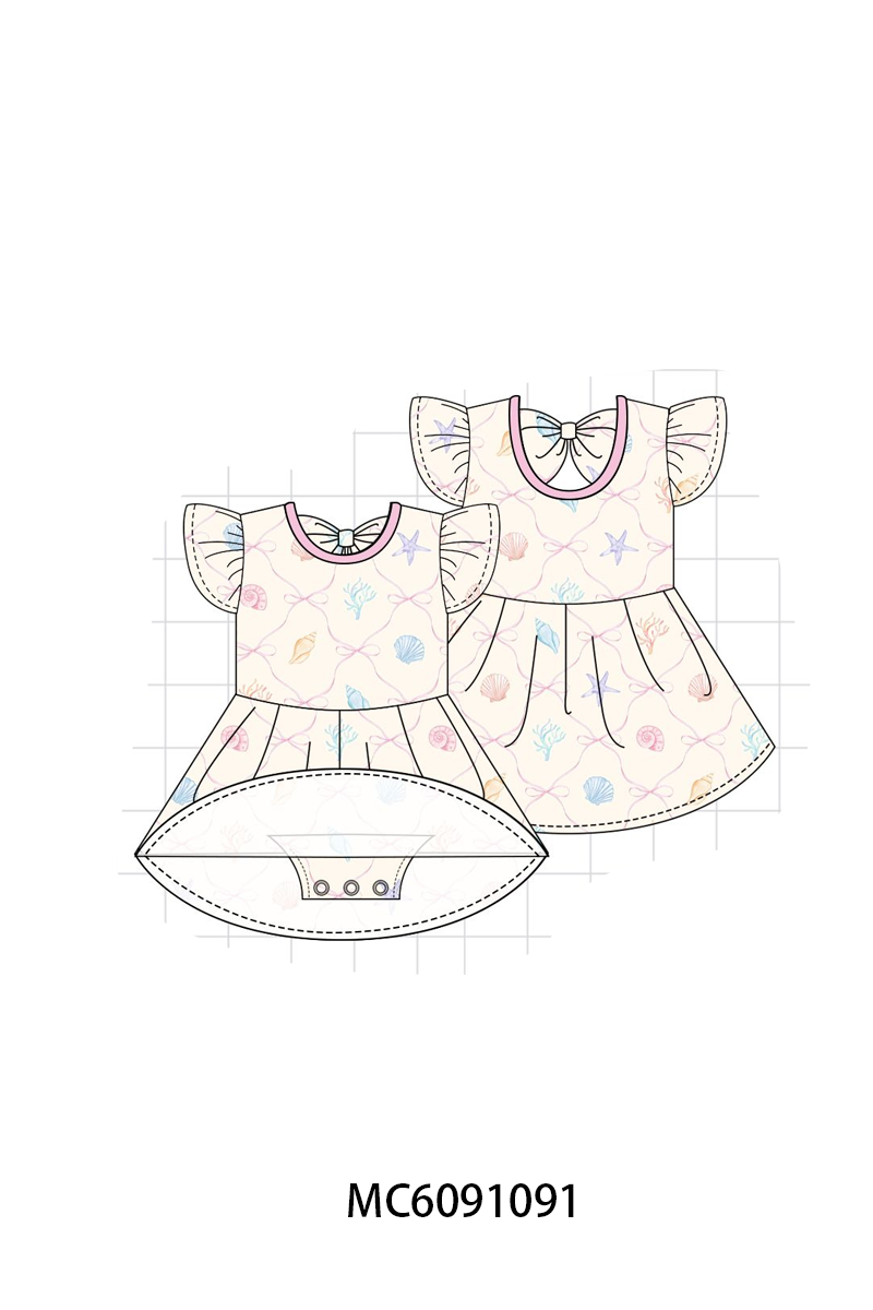 PO37: Cream Starfish Print Bamboo Collection (ETA March)