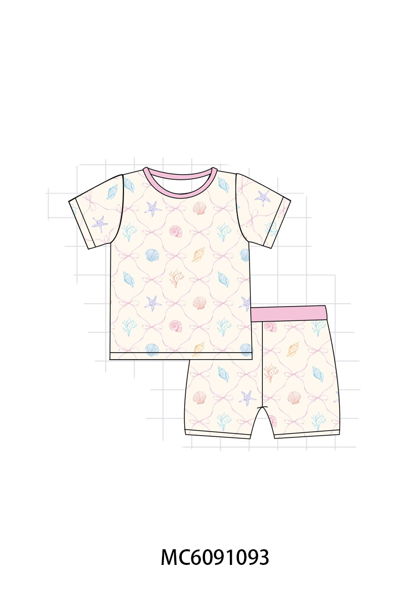 PO37: Cream Starfish Print Bamboo Collection (ETA March)