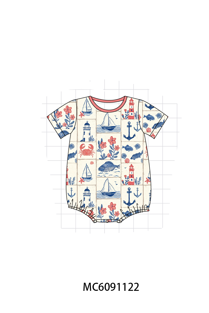 PO37: Coral Sailboat Bamboo Collection (ETA March)
