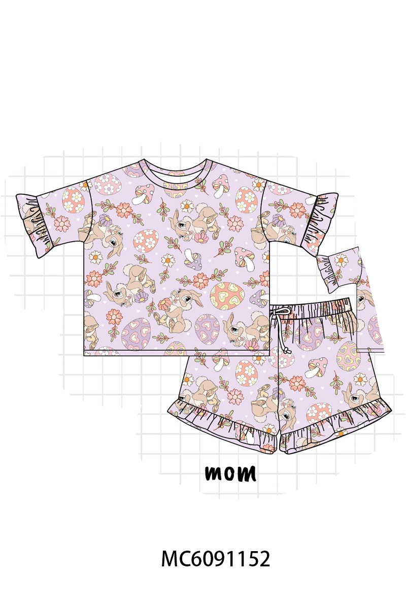 PO37: Lavender Floral Bunny Bamboo Collection (ETA March)