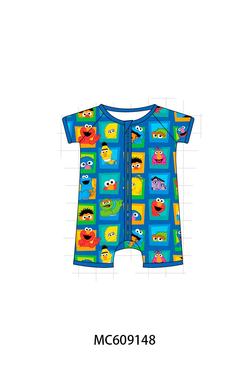 PO36.5 Blue Sesame Street Print Bamboo Collection (ETA March)