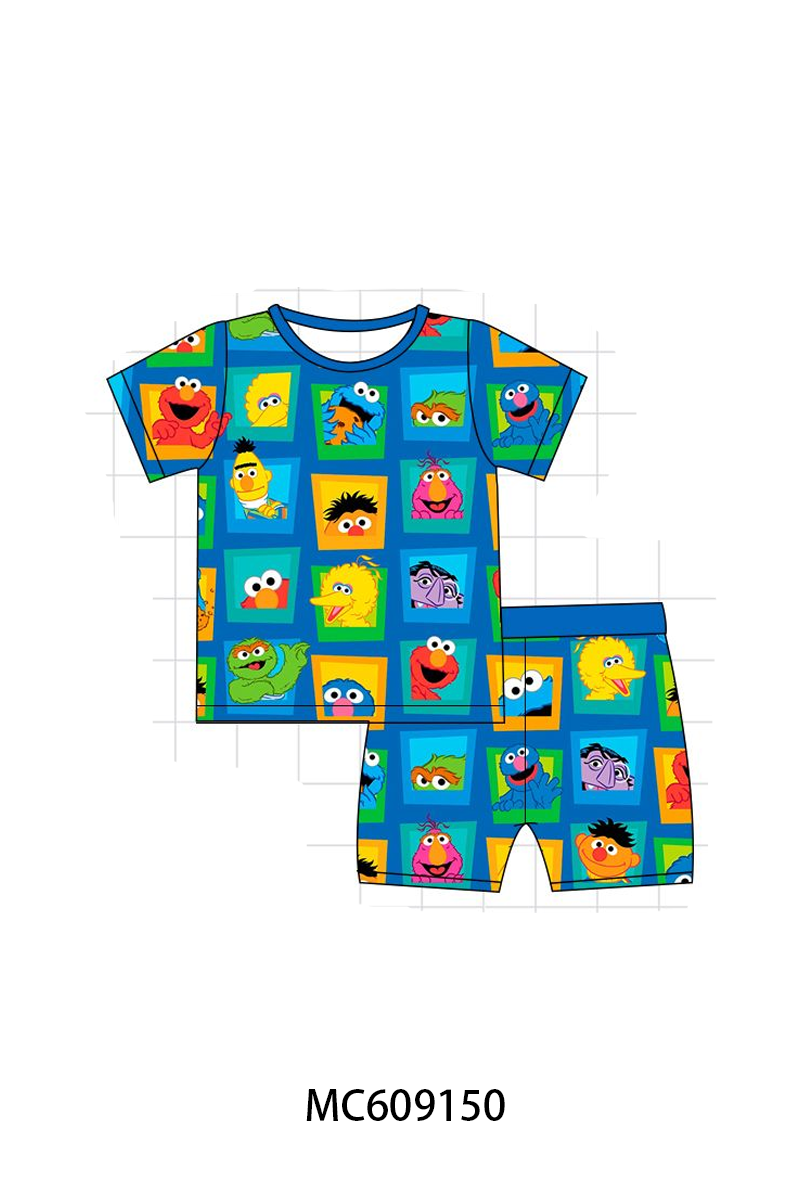 PO36.5 Blue Sesame Street Print Bamboo Collection (ETA March)