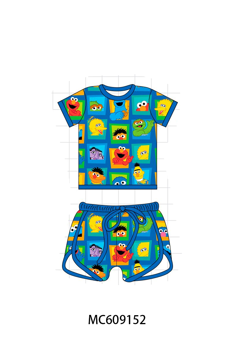 PO36.5 Blue Sesame Street Print Bamboo Collection (ETA March)