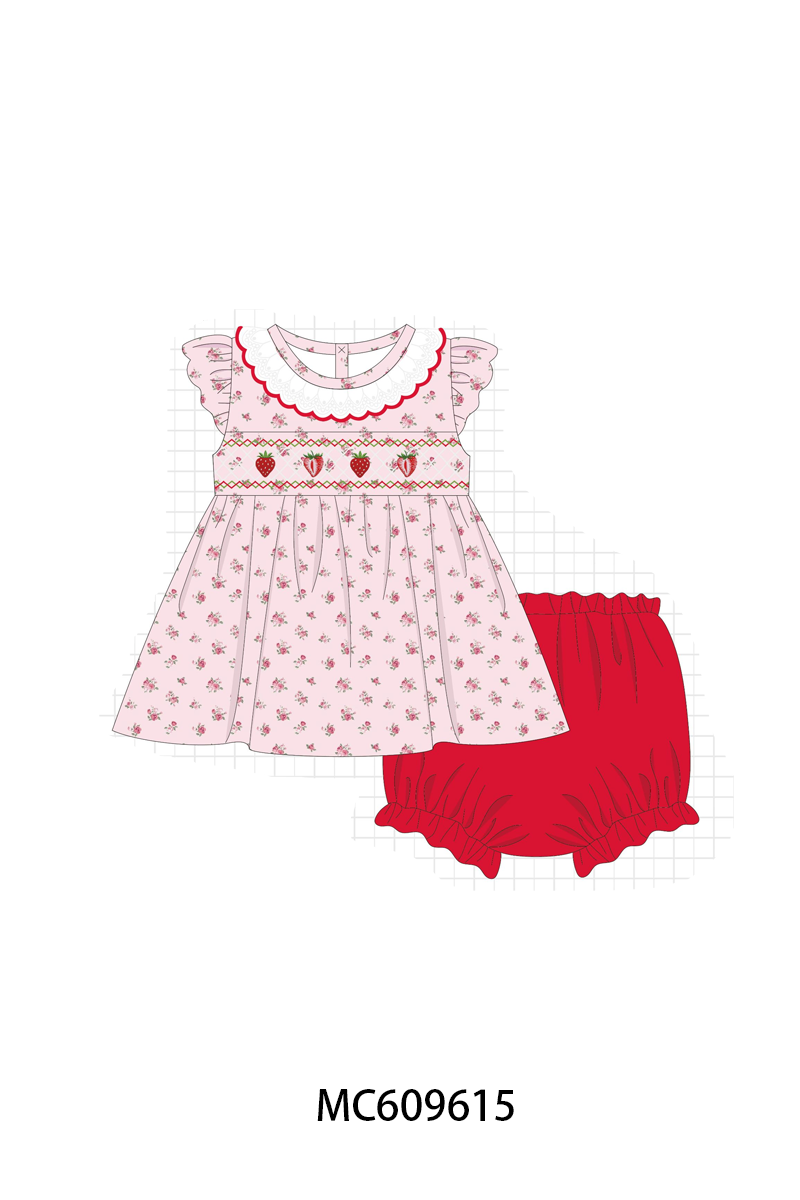 PO37: Pink Strawberry Smocked Collection (ETA March)