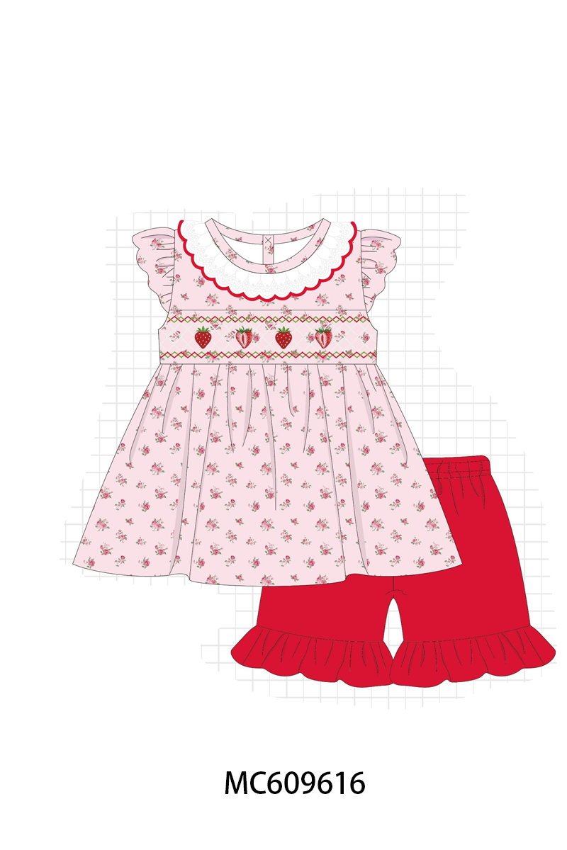 PO37: Pink Strawberry Smocked Collection (ETA March)