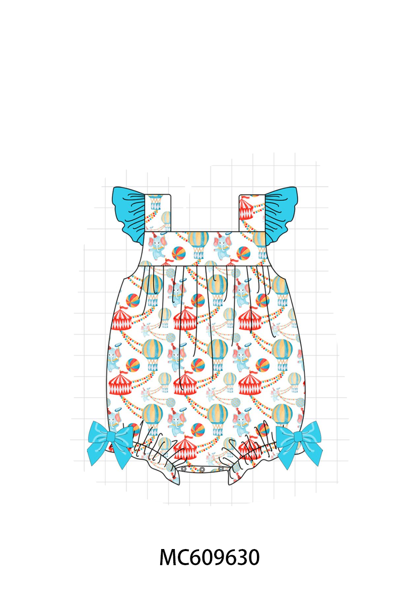 PO37: Blue Circus Elephants Print Collection (ETA March)