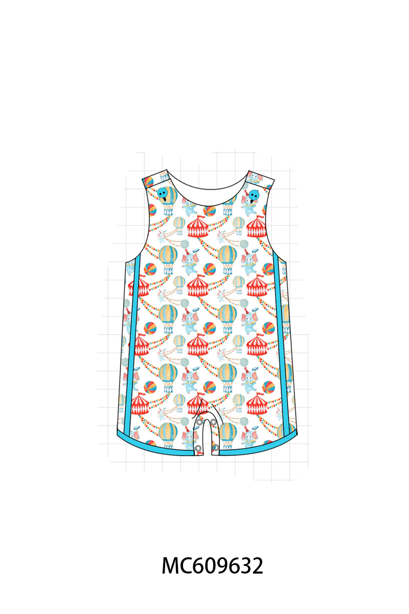 PO37: Blue Circus Elephants Print Collection (ETA March)