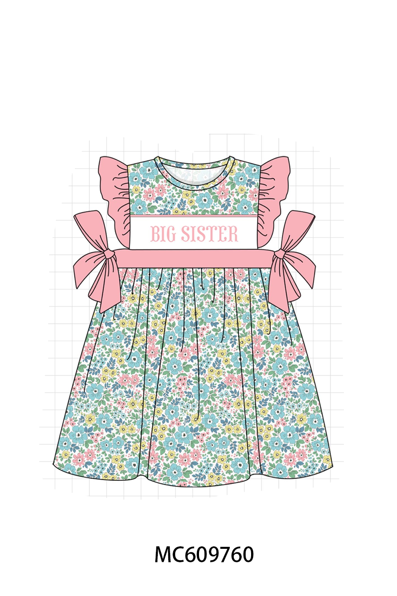 PO37: Blue Floral Baby Sister Embroidery Collection (ETA March)