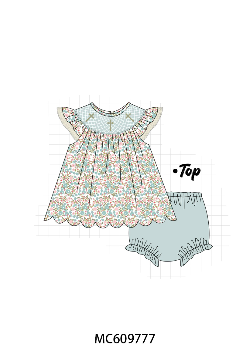 PO37: Floral Cross Smocked Collection (ETA March)
