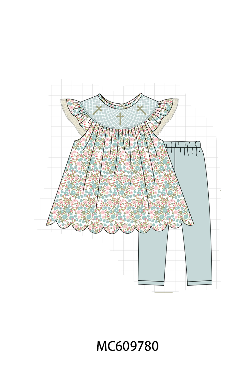 PO37: Floral Cross Smocked Collection (ETA March)