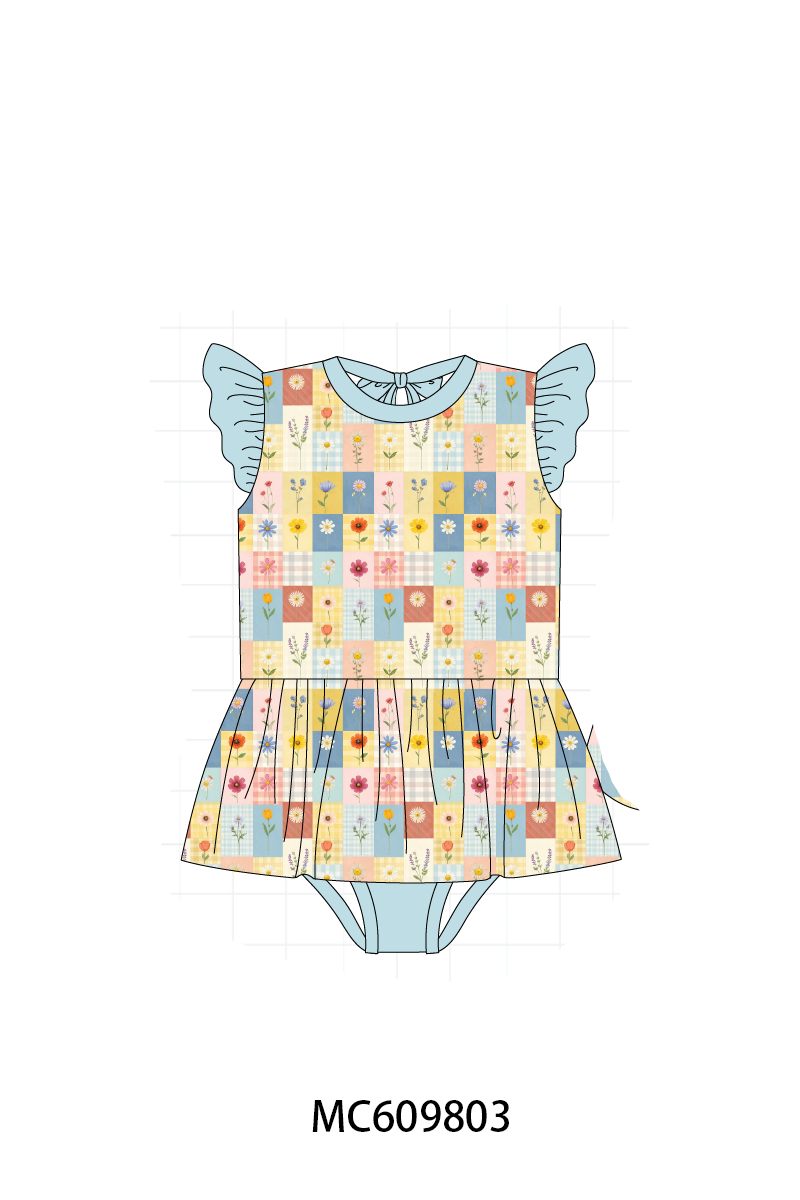 PO37: Teal MAMA'S GIRL Embroidery Gingham Collection (ETA March)