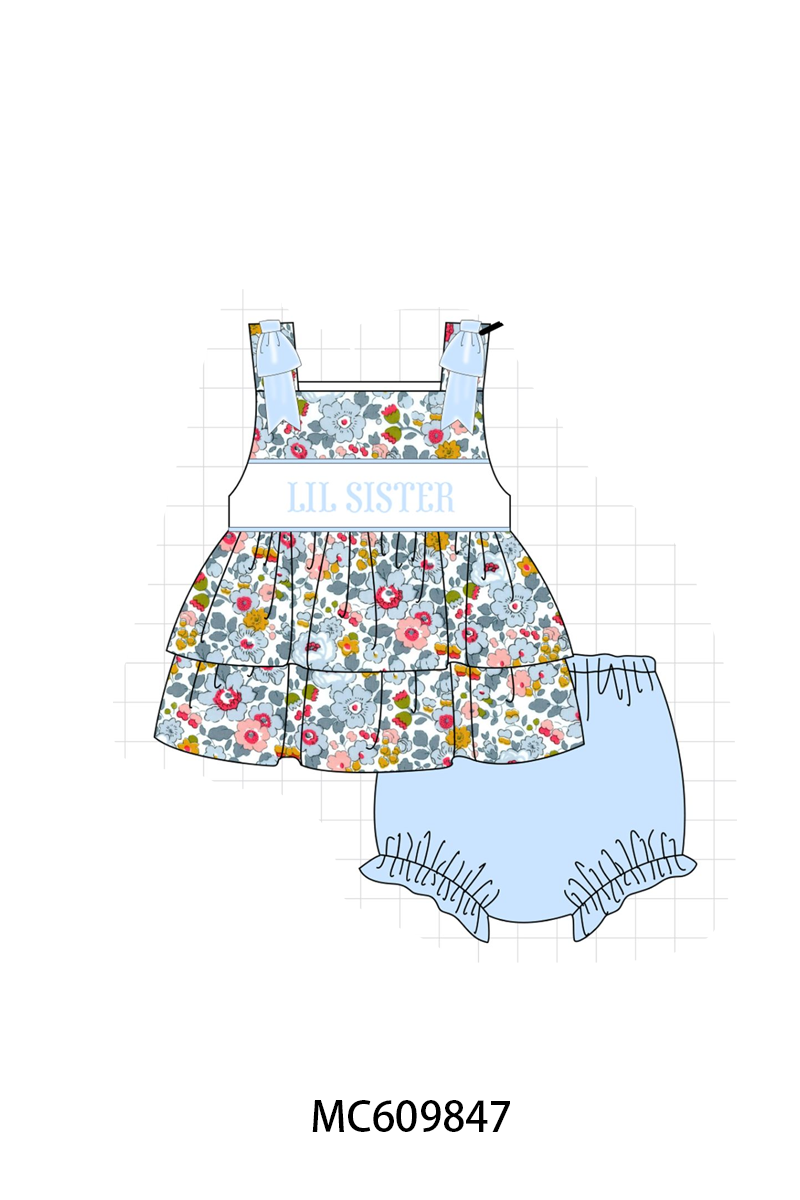 PO37: Blue Floral Little Embroidery Collection (ETA March)