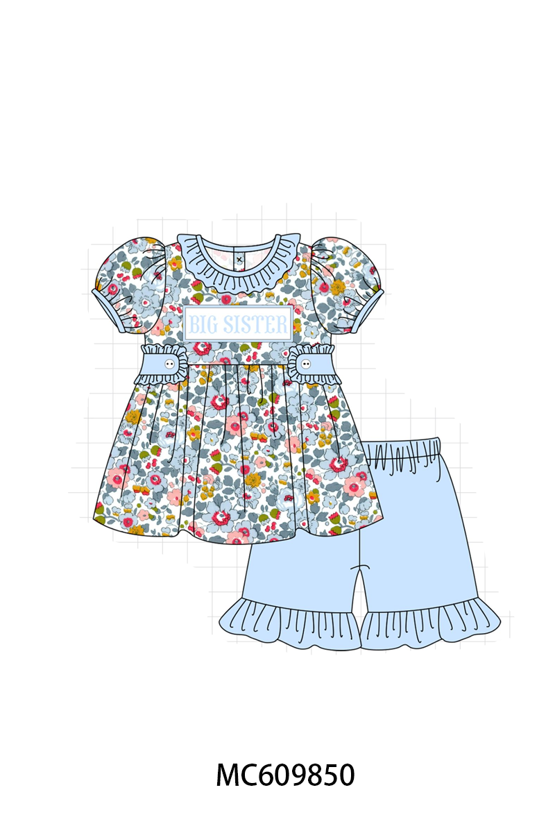 PO37: Blue Floral Little Embroidery Collection (ETA March)