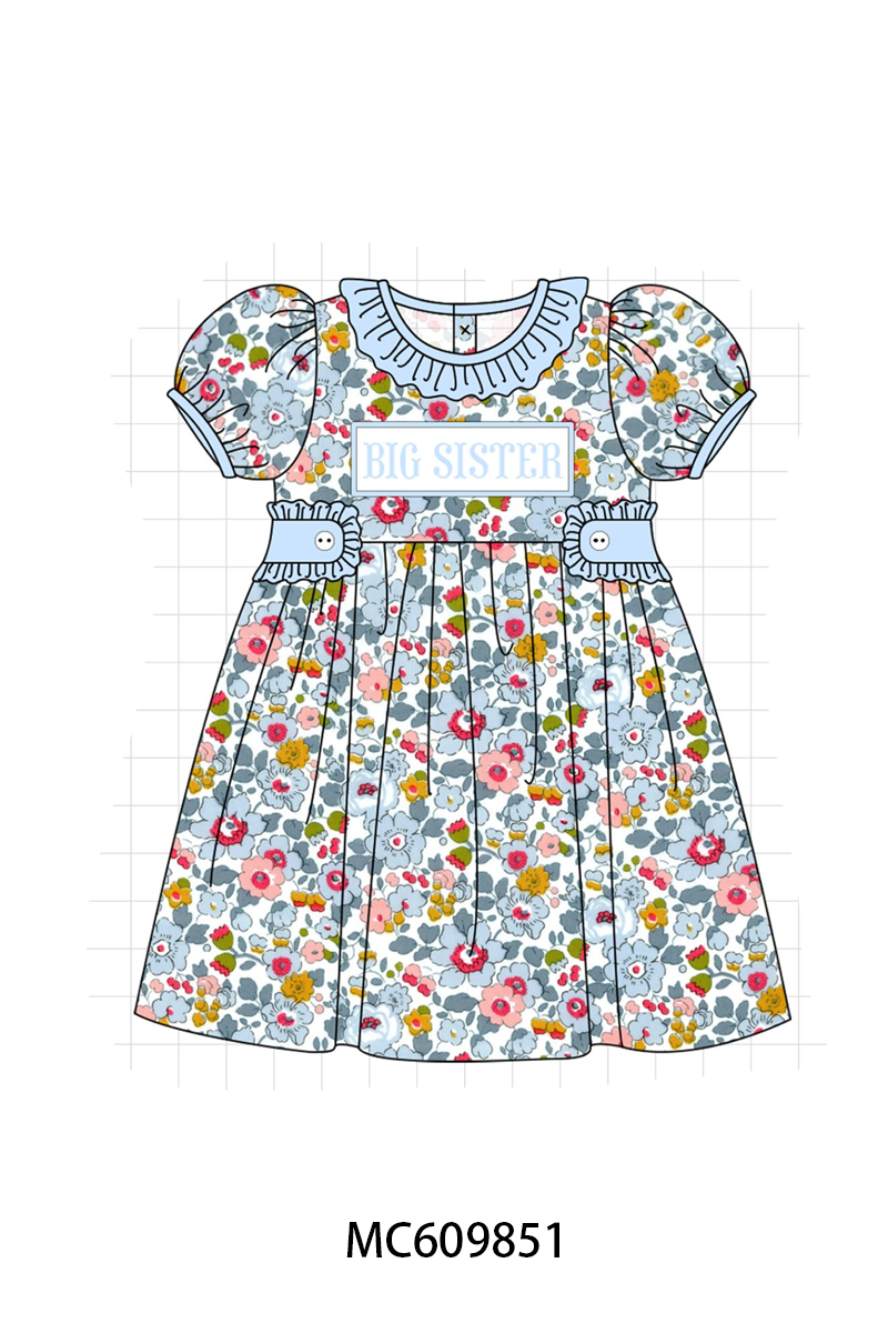 PO37: Blue Floral Little Embroidery Collection (ETA March)