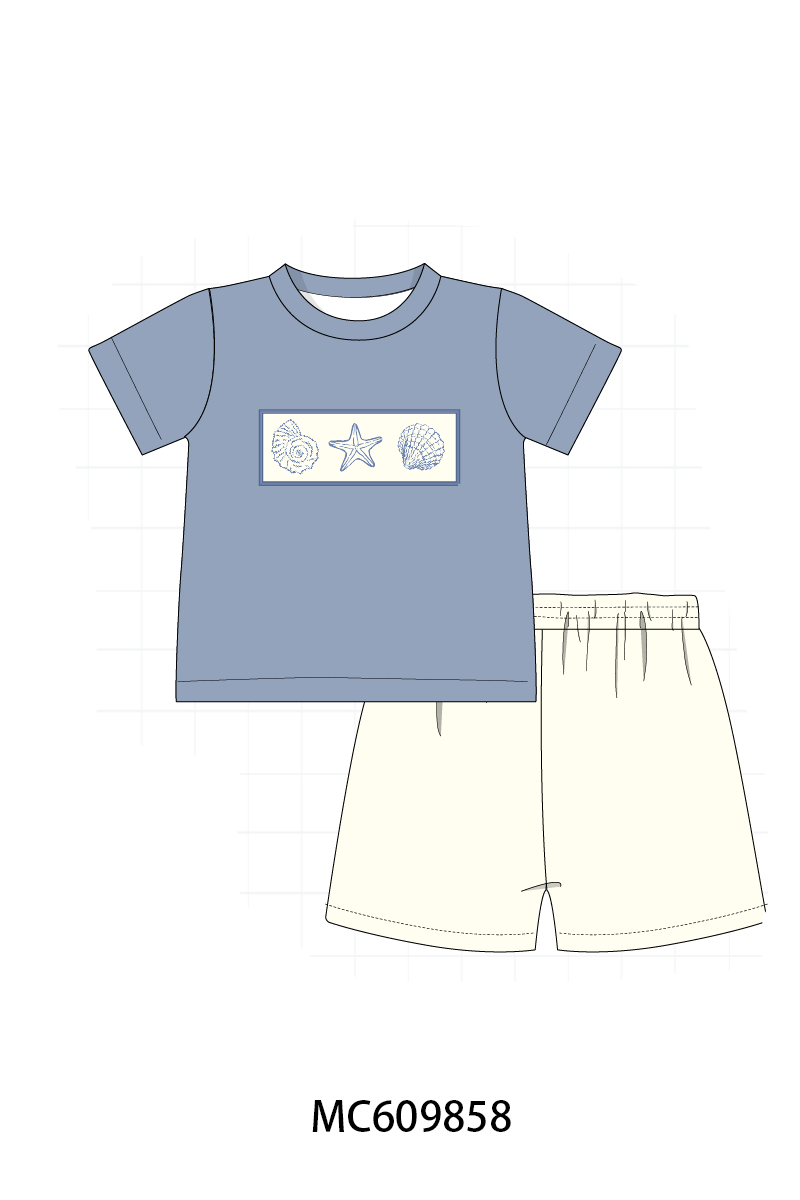 PO37: Beige Beach Seashell Smocked Collection (ETA March)