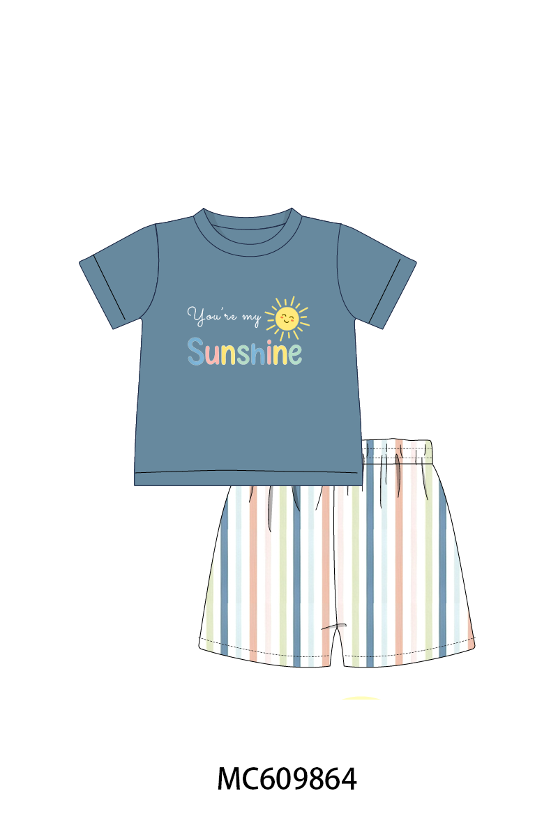 PO37: Pink You're My Sunshine Embroidery Stripe Collection (ETA March)