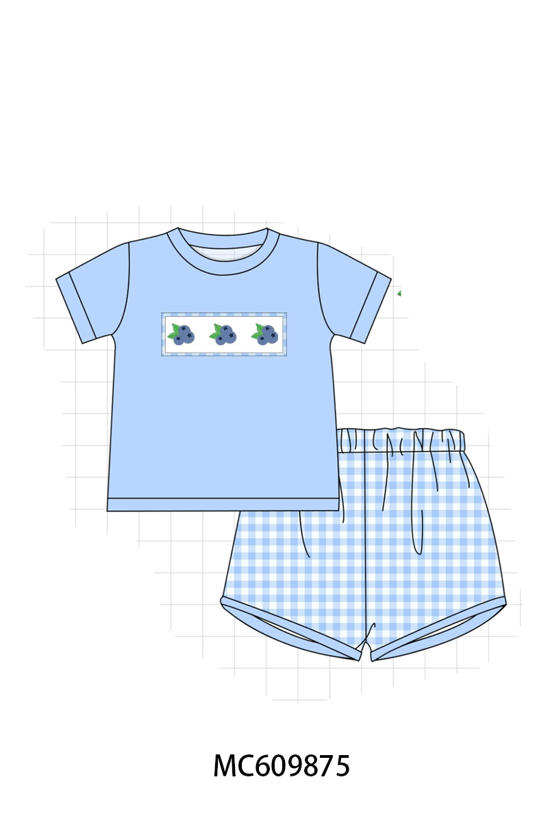 PO37: Blueberry Embroidery Ruffle Collection (ETA March)