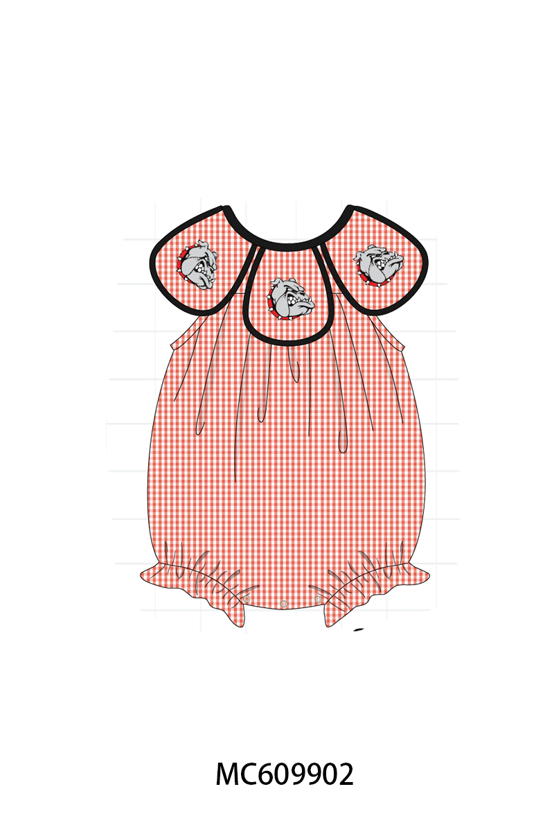 PO37: Red Georgia Embroidery Gingham Collection (ETA March)