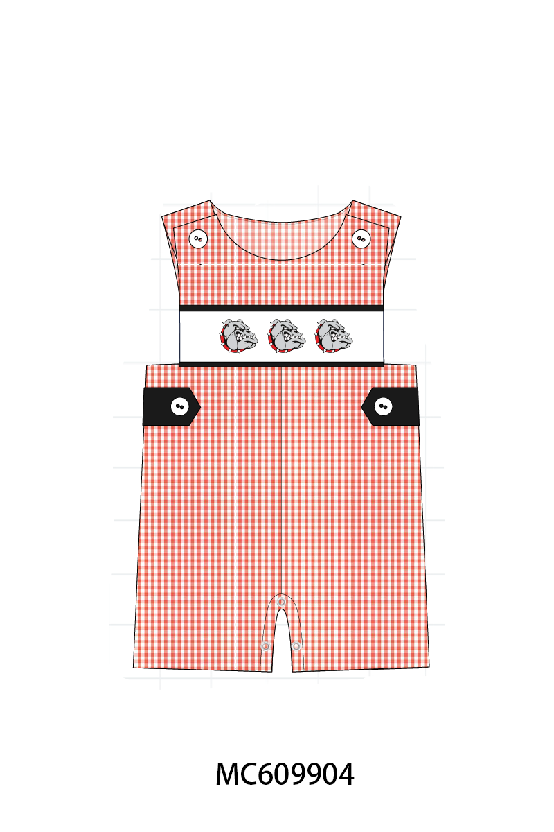 PO37: Red Georgia Embroidery Gingham Collection (ETA March)
