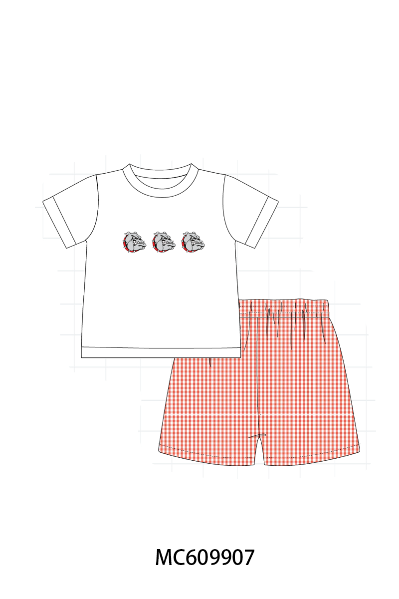 PO37: Red Georgia Embroidery Gingham Collection (ETA March)