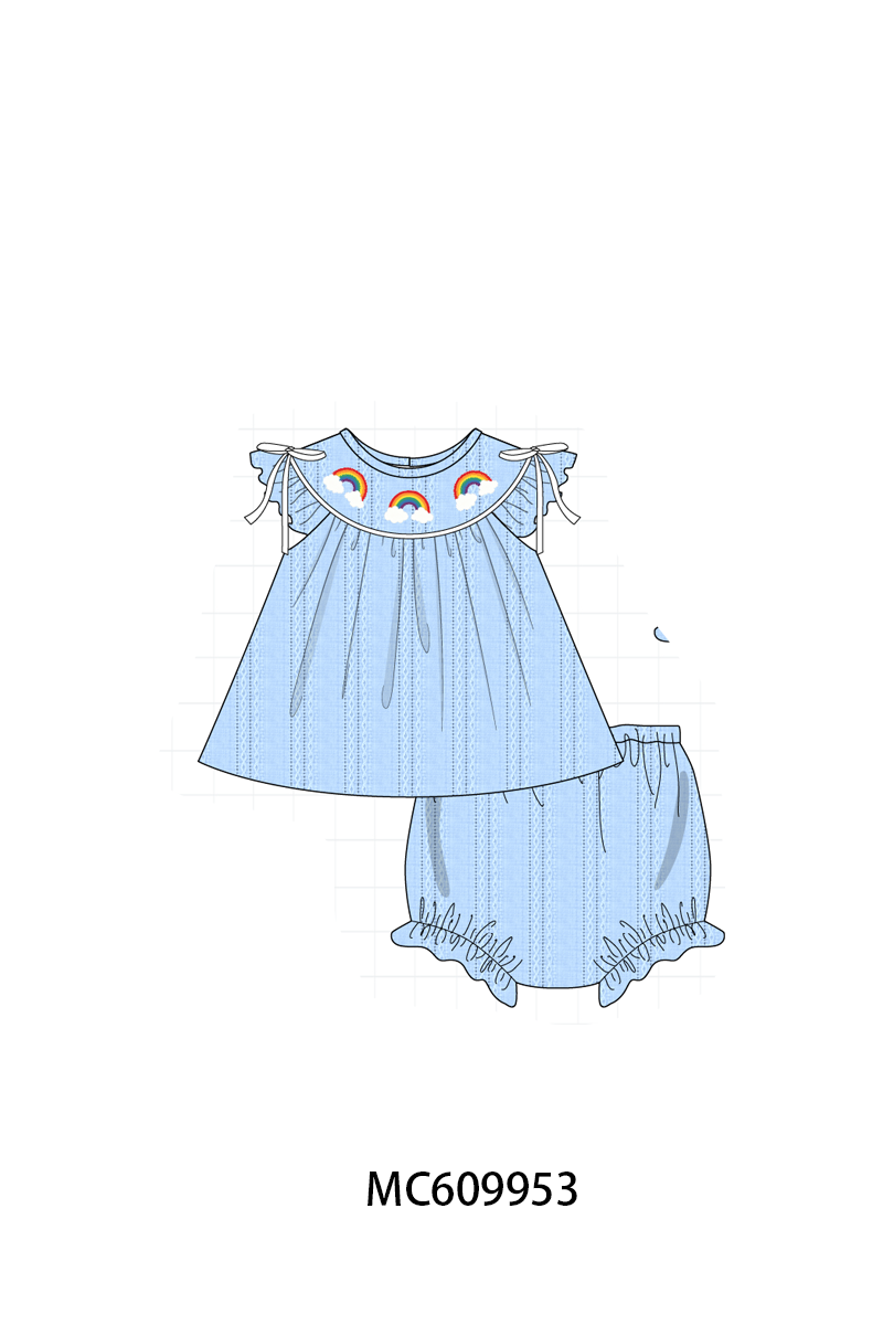PO37: Blue Rainbow Embroidery Collection (ETA March)